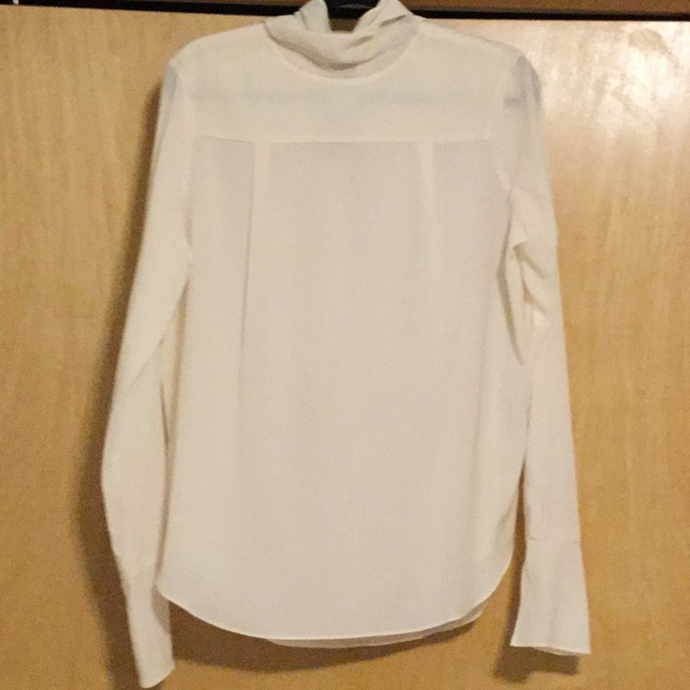 Marchesa Rose Long Sleeve Neck Tie Blouse - Picture 2 of 13